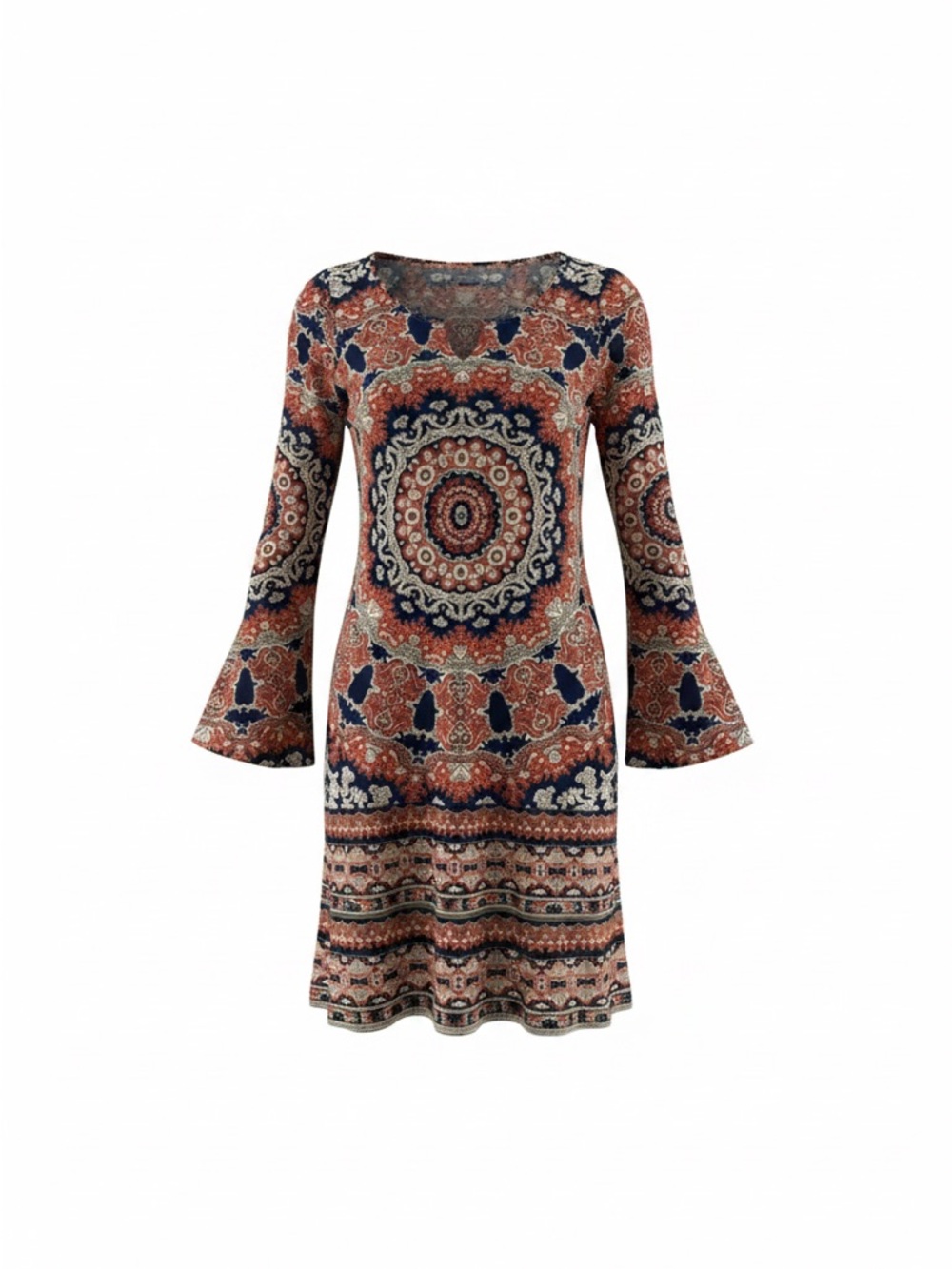 Printed Midi Dress